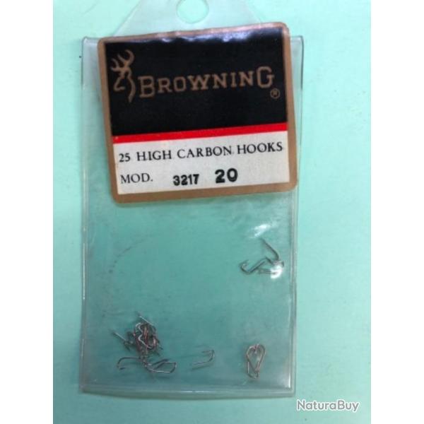 25 hame�on n 20 palette ref 3217 nickel�  droit tige moyenne simple peche browning anglaise