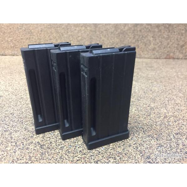 LOT DE 3 CHARGEURS CARABINE SPA ISSC  ET STEYR MANNLICHER SCOUT 22lr