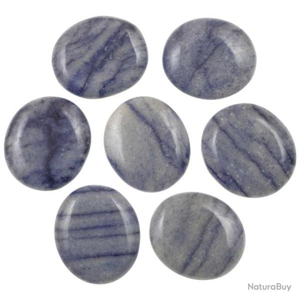 Galet plat quartz bleu - A l'unit�