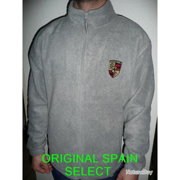 DESTOCKAGE : POLAIRE PORSCHE ( toutes tailles ) gris 911 964 cayenne 356 993 996 997 991