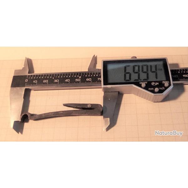 Ressort de pistolet  Percussion -Silex n4 Longueur 70mm x