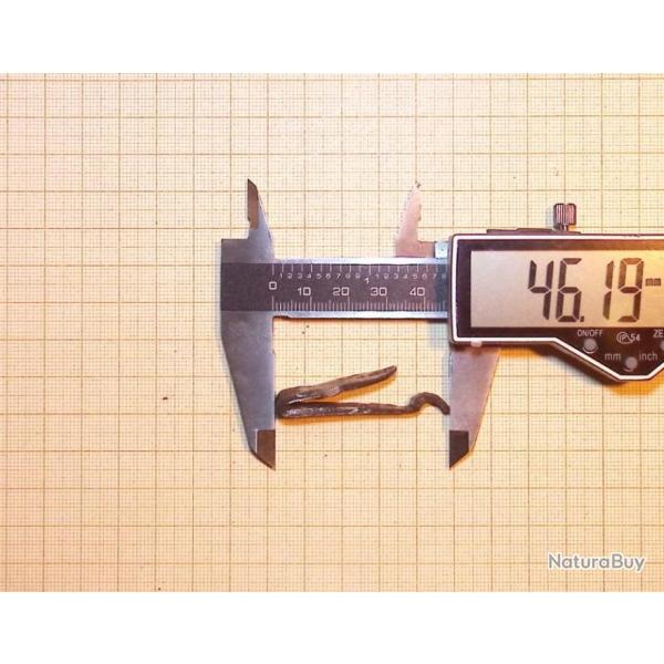 Ressort de pistolet � coffre Percussion -Silex Goutte d'eau n�213  L.46.19 mm