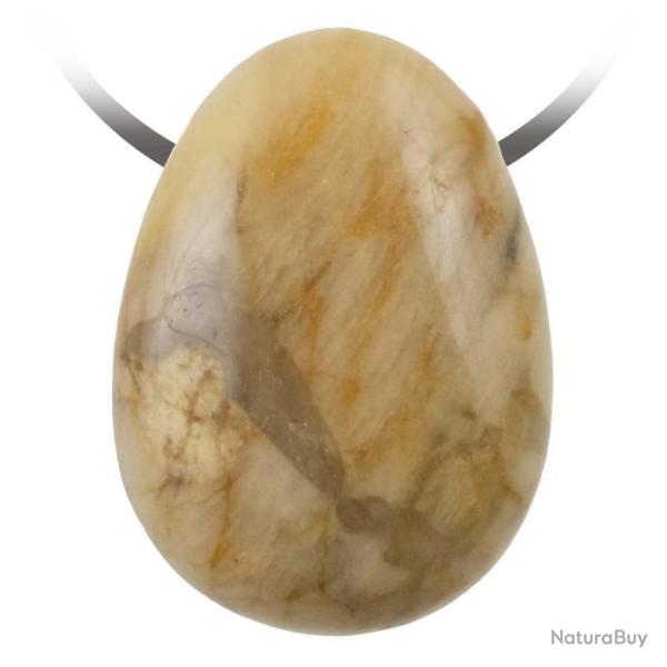 Pendentif goutte pierre perc�e en feldspath