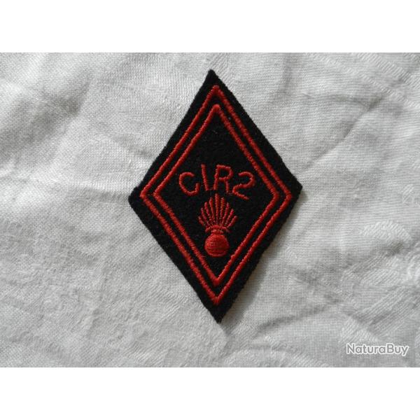 Losange de bras r�gimentaire militaire fran�ais CIR2 centre instruction r�gionale