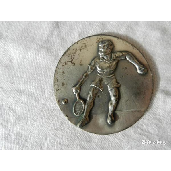 M�daille de table sportive tennis homme