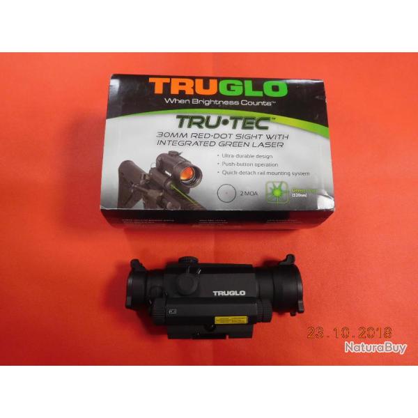 Point rouge Truglo neuf, tru-tecG-LSR  2 moa, RED dot, laser vert 520nm,