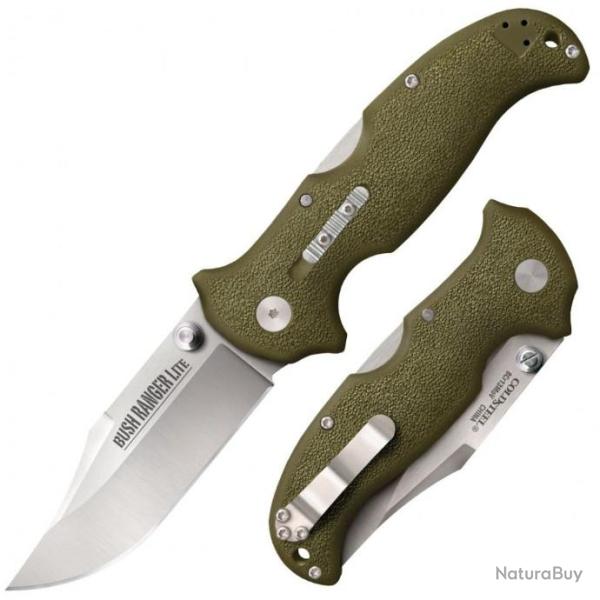 Couteau Cold Steel Bush Ranger Lite Lame Acier 8Cr13MoV Mche GFN Green S�curit� Tri-Ad-Lock CS21A