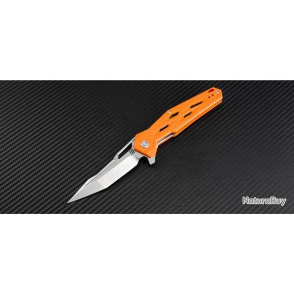 Couteau Artisan Interceptor Orange Manche G-10 Lame Acier D2 ATZ1812PSOE