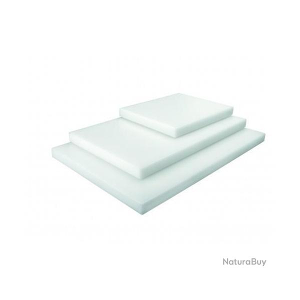 PLANCHE � D�COUPER POLYETHYLENE HD500 LISSE BLANCHE 40 x 30 x 2 cm