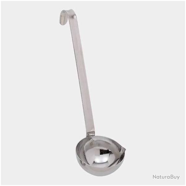 LOUCHE MONOBLOC INOX 6 CM AVEC BEC
