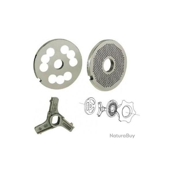 PLAQUE INOX HACHOIR D 114 Plaque Couteau 00