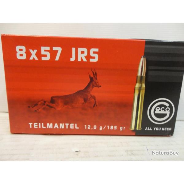 1 BOITE DE 20 BALLES GECO "TEILMANTEL" CAL.8 X 57 JRS. - 185GR