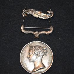 MEDAILLE DE CRIMEE 1854 AGRAFE SEBASTOPOL-NAPOLEON III (ARGENT)- CAMPAGNES DU SECOND EMPIRE