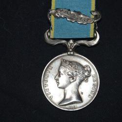 MEDAILLE DE CRIMEE 1854 AGRAFE SEBASTOPOL-NAPOLEON III (ARGENT)- CAMPAGNES DU SECOND EMPIRE