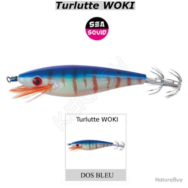 TURLUTTE WOKI phospho SEA SQUID Dos Bleu (B)