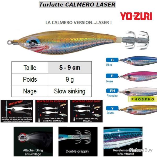 TURLUTTE CALMERO LASER YO-ZURI Jaune Laser