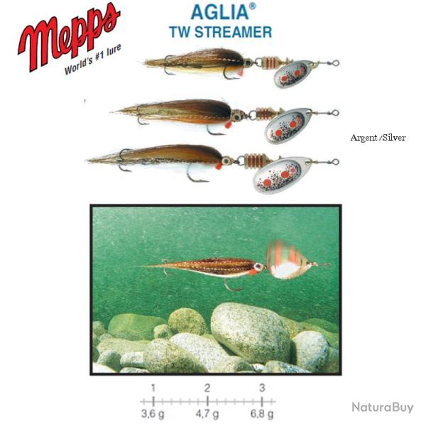 AGLIA� TW STREAMER MEPPS Argent 2 / 4.7 g
