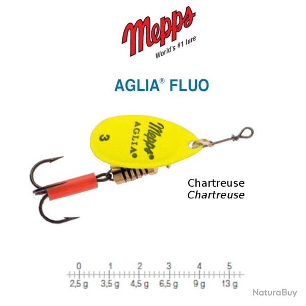 AGLIA FLUO MEPPS 13 g Chartreuse