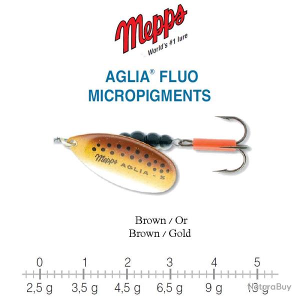 AGLIA FLUO MICROPIGMENTS MEPPS 3 / 6.5 g Brown/Or