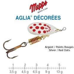 AGLIA&reg; DECOREES MEPPS 5 / 13 g Argent/Points Rouges