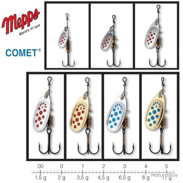 COMET MEPPS 0 / 2 g Argent/Points Bleus