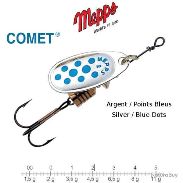 COMET MEPPS 1 / 3.5 g Argent/Points Bleus