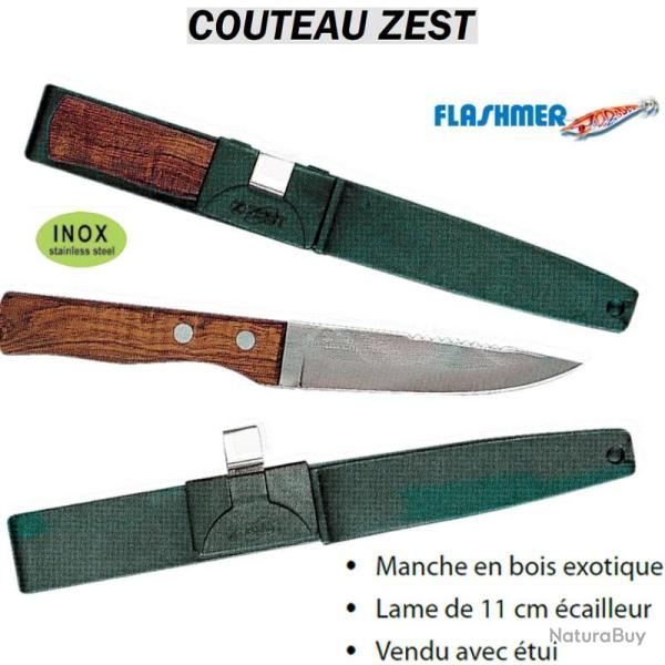 COUTEAU ZEST 11 cm AVEC ECAILLEUR FLASHMER