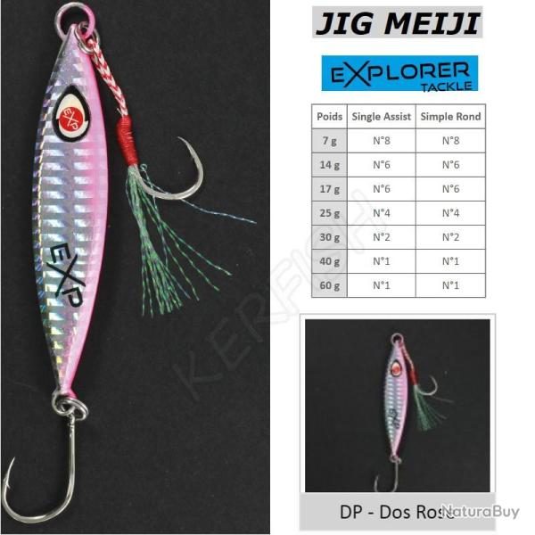 JIG MEIJI EXPLORER TACKLE 14 g Dos Rose