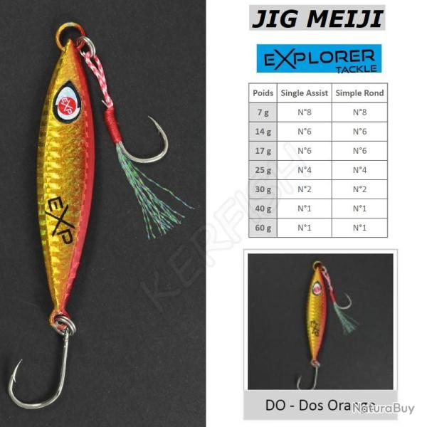 JIG MEIJI EXPLORER TACKLE 17 g Dos Orange