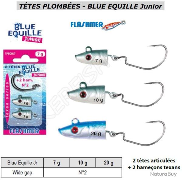 T�TES PLOMB�ES - BLUE EQUILLE Junior FLASHMER 20 g