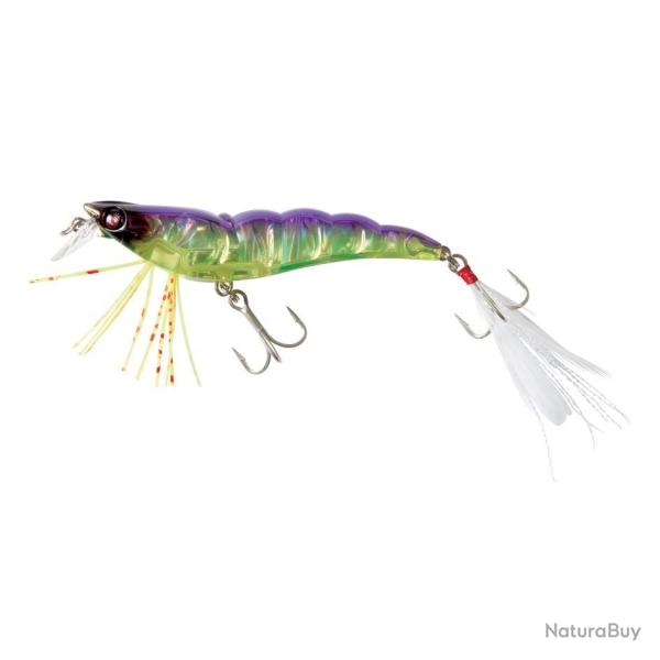 CRYSTAL 3D SHRIMP YO-ZURI 90 mm Chartreuse Dos violet