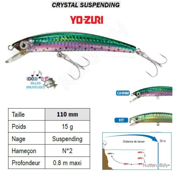 CRYSTAL SUSPENDING YO-ZURI Ecaille Rainbow (GHNM)