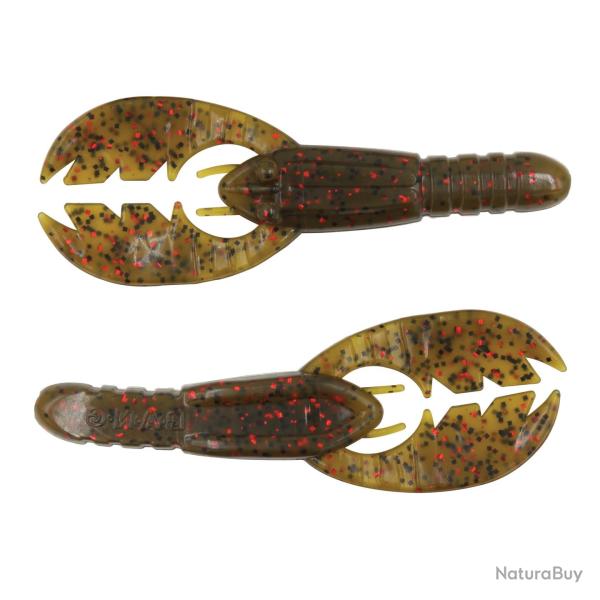 PURE CRAW BASS ASSASSIN Green Pumpkin Red Glitter (501)