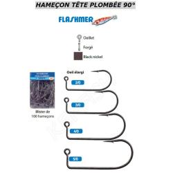 HAMECONS DROITS T&Ecirc;TE PLOMB&Eacute;E 90&deg; FLASHMER 4/0