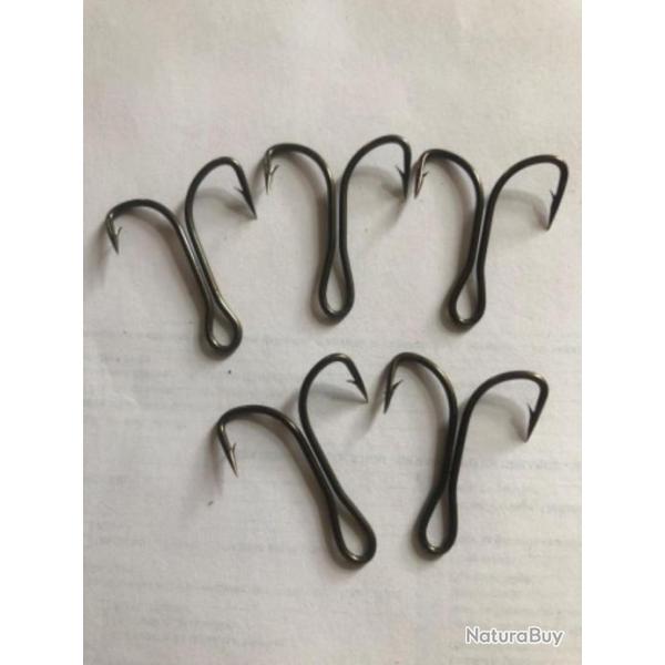 3 hame�on double n 1/0 r�f 9906 bz limerick droit renforc� p�che carnassier vmc