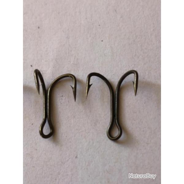 100 hame�on double n 10 idem r�f 9908 bz limerick equerre 90 degr�s p�che carnassier mustad