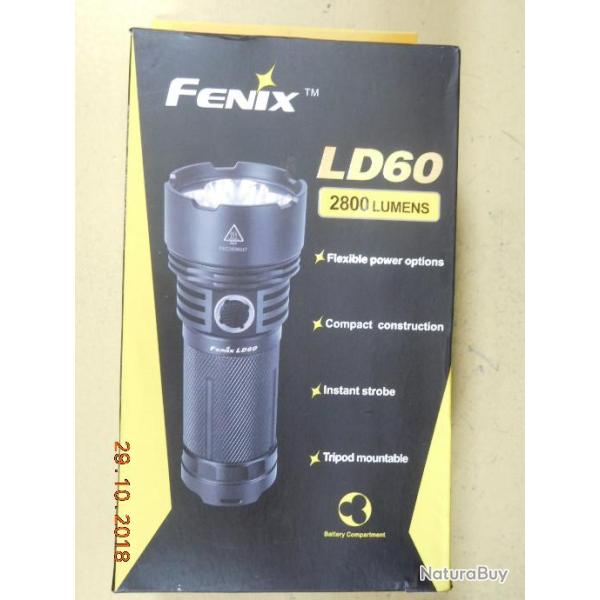 FENIX Torche led 15,5cms LD60  2800 LUMENS