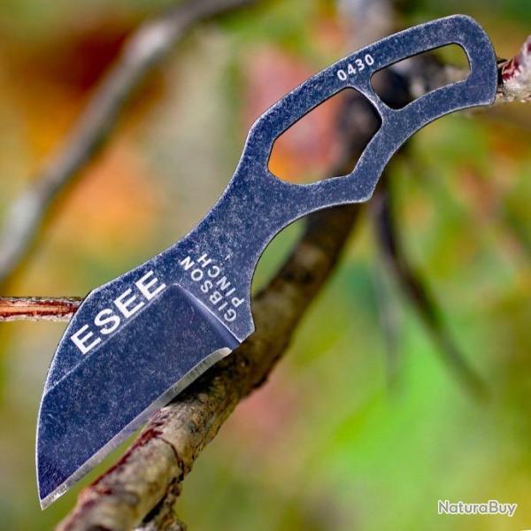 Couteau ESEE Gibson Pinch Lame Acier 1095 Etui FRN Made USA Couteau de Cou ESPINCH