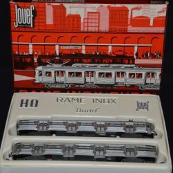 JOUETS ANCIENS-TRAIN JOUEF ELECTRIQUE-RAME INOX "BUDD"-CHEMIN DE FER SNCF- ANNEES 1968/1969