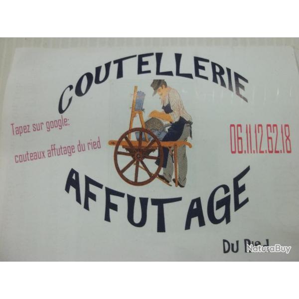 AFFUTAGE DE COUTEAUX, CISEAUX, OUTILS DE JARDIN