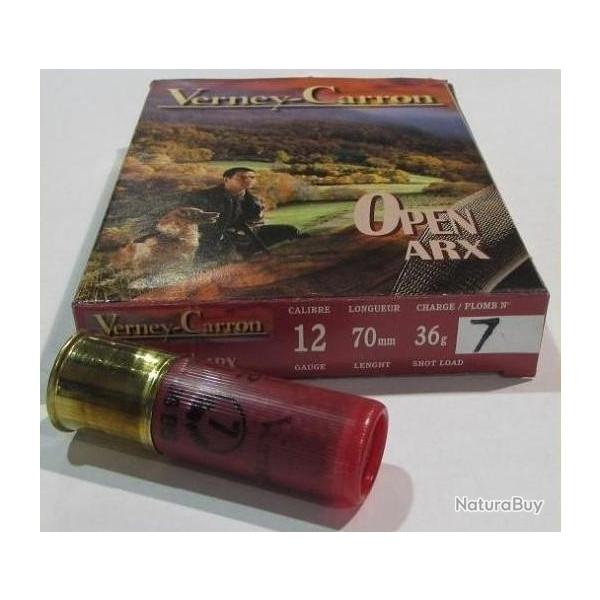 1 Boite de 10 cartouches Verney Carron, cal 12/70  OPEN ARX , 36 grammes, Numero 7