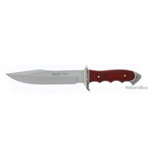 couteau bowie Muela Venecia stamina rouge mitre inox 21833