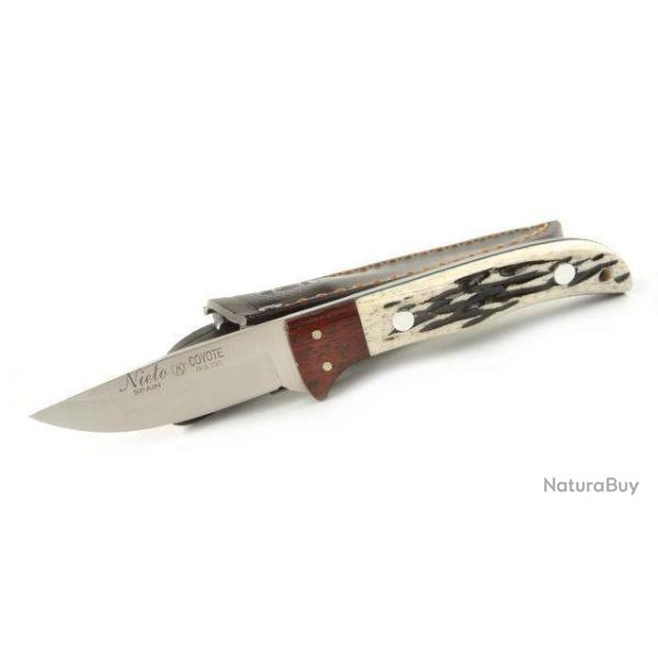 couteau lame fixe Nieto Coyote manche cerf