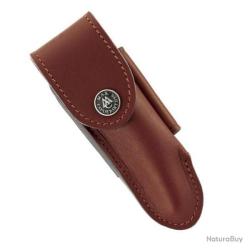 Etui tradition Max Capdebarthes cuir P&eacute;rou Laguiole 11/12cm