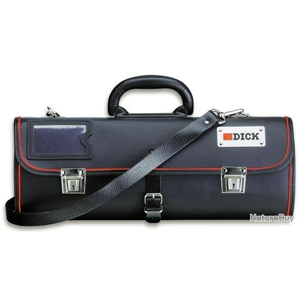 Trousse en cuir enroulable vide pour 11 pices Dick