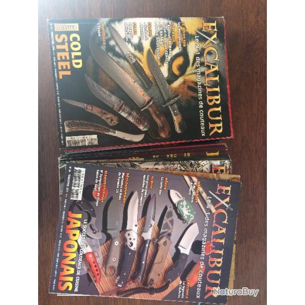 Lot de 20 revues excalibur