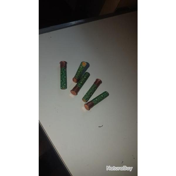 lot de 5 cartouche ancienne carton de 9mm