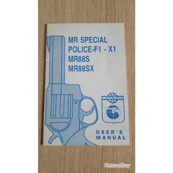 Notice manurhin mr88 357 / 38 sp en anglais