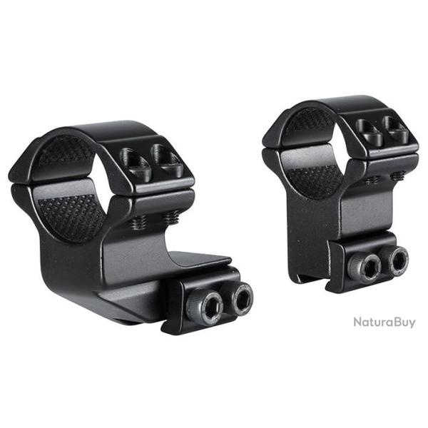 Colliers HAWKE d�port�s 1" Rail:11 mm Diam�tre:25,4 mm Hauteur: Haut