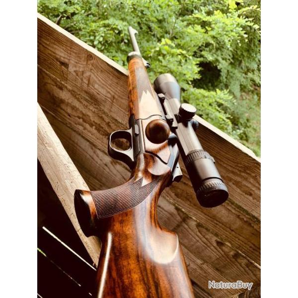 Boule de levier XXL 30mm motif NOYER pour BLASER R8 - R93 et toutes armes avec un filetage M6,....